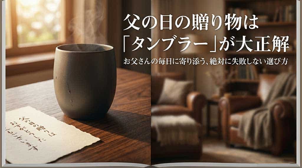 父の日プレゼントはタンブラー！人気のサーモスから実用的なフタ付き･名入れまで徹底解説